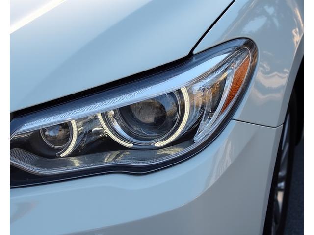 Crystal clear, restored car headlight, bright and new looking